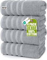 Utopia Towels four-pack premium XL towel 30x60 laid flat for a fresh bath setup.