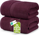 Utopia Towels luxurious jumbo bath sheet provides generous coverage after showers.