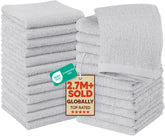 Utopia Towels 24-pack washcloths, 12x12 inches, soft and durable.