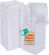 Utopia Towels 60-pack washcloths, 12x12 inches, ideal for daily use and quick drying.