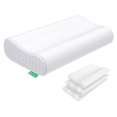 UTTU cervical pillow cover close-up shows breathable fabric for cooler sleep.