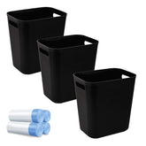 UUJOLY small trash can with compact 3.5 gallon capacity for tight spaces.