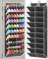 UVIAHOMI 10-tier over-the-door organizer front view with roomy pockets.
