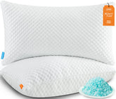 UYWO cooling pillow queen 2-pack front view for hot sleepers