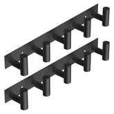 VAEHOLD coat rack wall mount with five hooks in front view for towels and coats.