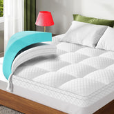 VALUXE dual-layer topper on a California King bed increases comfort and support.
