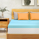 VALUXE King Mattress Topper cooling gel foam close-up for cooling comfort.