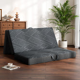 Vamcheer tri-folding mattress full-size folded for travel and storage.