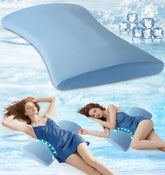 vamorry lumbar support pillow with ice silk cover for cooling comfort during sleep.