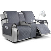 VANSOFY loveseat recliner cover with waterproof fabric protecting furniture from spills and claws.