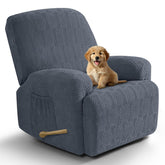 VANSOFY gray recliner cover with 4-piece design for secure fit.