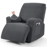 VANSOFY recliner cover stretches to fit 24-33 inch chairs, providing tailored protection.