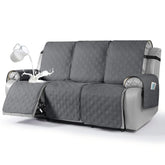 VANSOFY waterproof recliner cover on a 3-seater protects against spills.