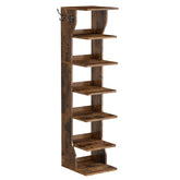 VASAGLE 7-tier shoe rack front view for compact hallway storage