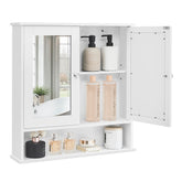 VASAGLE bathroom cabinet with mirrored doors for dual grooming and storage