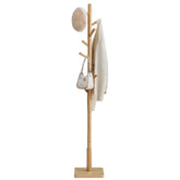 VASAGLE Solid Wood Coat Rack assembly demonstrates quick tool-free setup.
