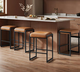 VASAGLE EKHO bar stool full seat offers spacious comfort for quick meals.