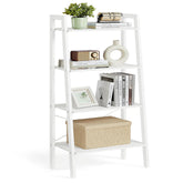 VASAGLE ladder shelf 4-tier displays books and decor with sturdy support.