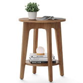 VASAGLE MAEZO side table top view highlights compact design for small spaces.