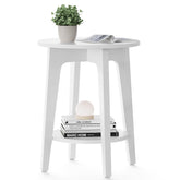 VASAGLE MAEZO side table top view showing compact size