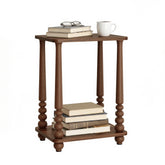 VASAGLE Mariel side table with turned-column detail adds mid-century charm and style