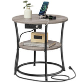 VASAGLE round side table top view with sturdy 21.7-inch surface for daily use