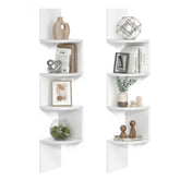 VASAGLE corner shelves set of 2 maximize vertical display space in living room