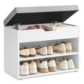VASAGLE shoe bench padded seat for comfortable entryway seating and quick shoe changes