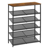 VASAGLE shoe rack entryway 6-tier full assembly keeps shoes organized and accessible