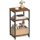 VASAGLE side table top view shows a compact footprint for small spaces