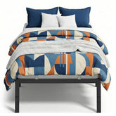 VASAGLE twin metal bed frame assembly shows quick setup and sturdy construction for peaceful nights.