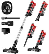 VAXCANZE 350W brushless motor delivers strong suction for quick cleanups.
