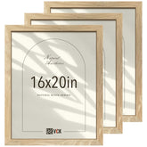 VCK 16x20 poster frame beige natural wood for durable wall display
