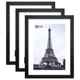 VCK 18x24 poster frame front view in black for wall display