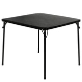 VECELO 34-inch folding card table top view with padded surface for steady gameplay