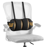 Veitail lumbar pillow with adjustable strap provides customizable chair support.