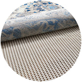 Veken 6ft round rug pad gripper on hardwood floor keeps rugs secure.