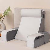 Vekkia reading pillow shows 60-degree wedge backrest for relaxed bed reading