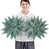 Velener artificial blue agave 28x28x22 inches leaves for striking indoor or outdoor decor.