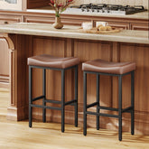 Vellorise 24in counter-height bar stool, right-side view showing compact profile for small spaces