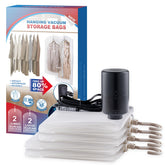 VELMADE hanging bags with long and short sections for organized wardrobes.