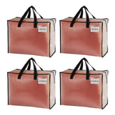 VENO 4-pack heavy-duty moving bags with top zipper for secure packing.