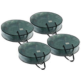 VENO 30 inch round wreath storage bag keeping wreath pristine and dust-free.