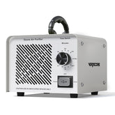 VERDECORE ozone generator front view highlighting compact metal build for strong air purification.