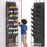 VERONLY over-the-door shoe organizer front view shows roomy capacity for sneakers and boots.