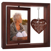 Vetbuosa memorial frame with 360-degree rotating display for two photos