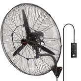 VEVOR 30-inch wall-mount misting fan assembly for easy outdoor cooling.