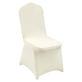 VEVOR beige chair covers stretch overview for events, protecting chairs and elevating ambiance.