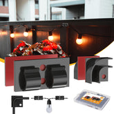 VEXON outdoor light hooks kit 35pc keeps cords neatly along surfaces.