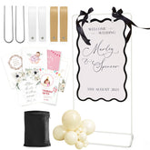 Victawks wedding sign stand shows height options for versatile event setups